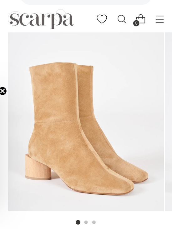 COCLICO Shoes - Coclico Beige Suede Ankle Boots with Block Heel